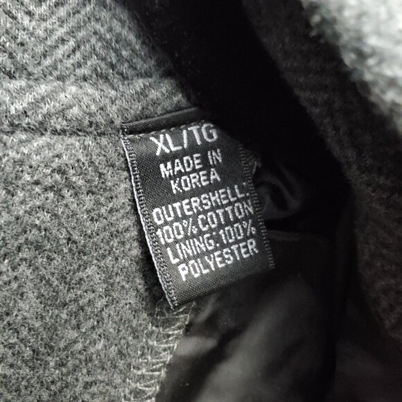 Carnoustie Jacket Mens XL Herringbone Gray Full Zip Vest - Picture 3 of 6